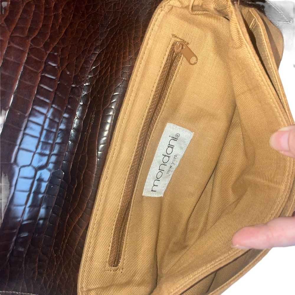 Vintage brown suede Mondani mini purse - Picture 13 of 16